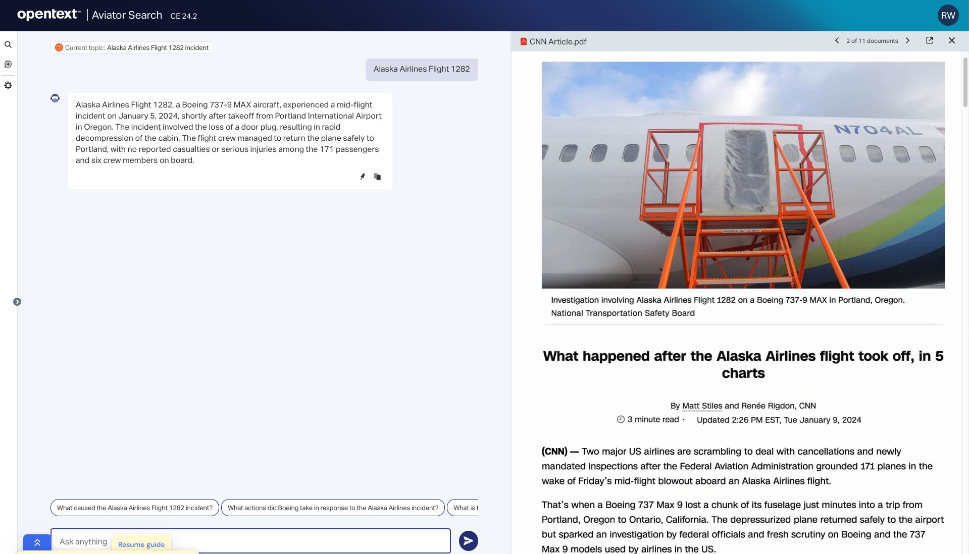 OpenText™ Aviator Search